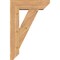 Ekena Millwork Traditional Slat Smooth Bracket w/ Offset Brace, Western Red Cedar, 7 1/2"W x 24"D x 36"H BKT0806X24X36TRA06SWR - alternate 2